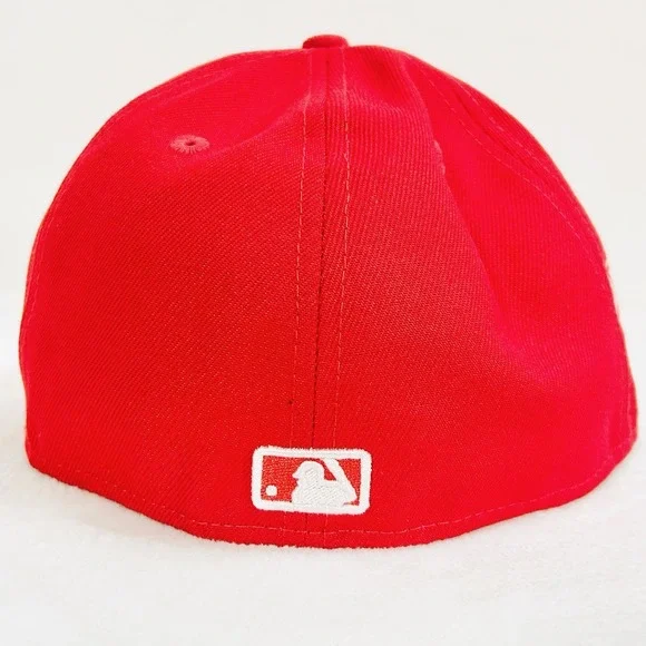 New Era New York Yankees Red World Series 59FIFTY Fitted Hat Cap 7 1/8 MLB - Picture 4 of 6